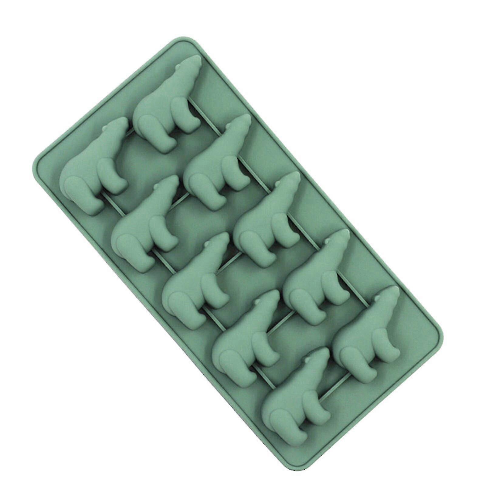 10 Grids Ice Cube Mold Flexible Silicone Clear Ice Cube Maker For Home Kaesi