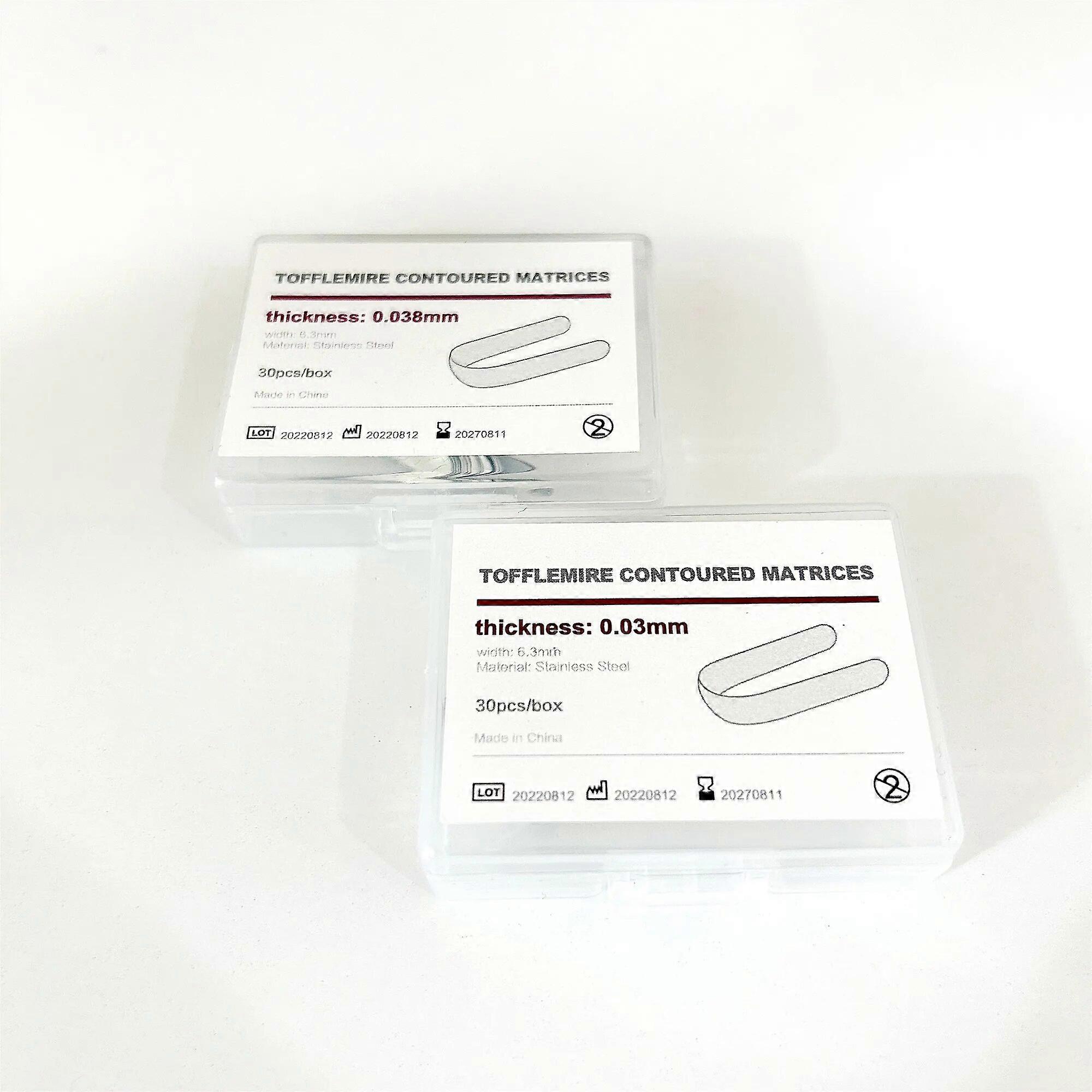 thumbnail image 2 of 0.03mm Dental Tofflemire Contoured Matrix Bands | Stainless Steel (Pack) | Orthodontics 2 of 6
