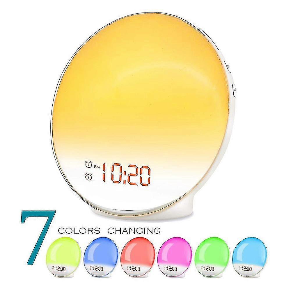 Wake Up Light Light Alarm Clock -sunrise Sunset Simulation Alarm Clock