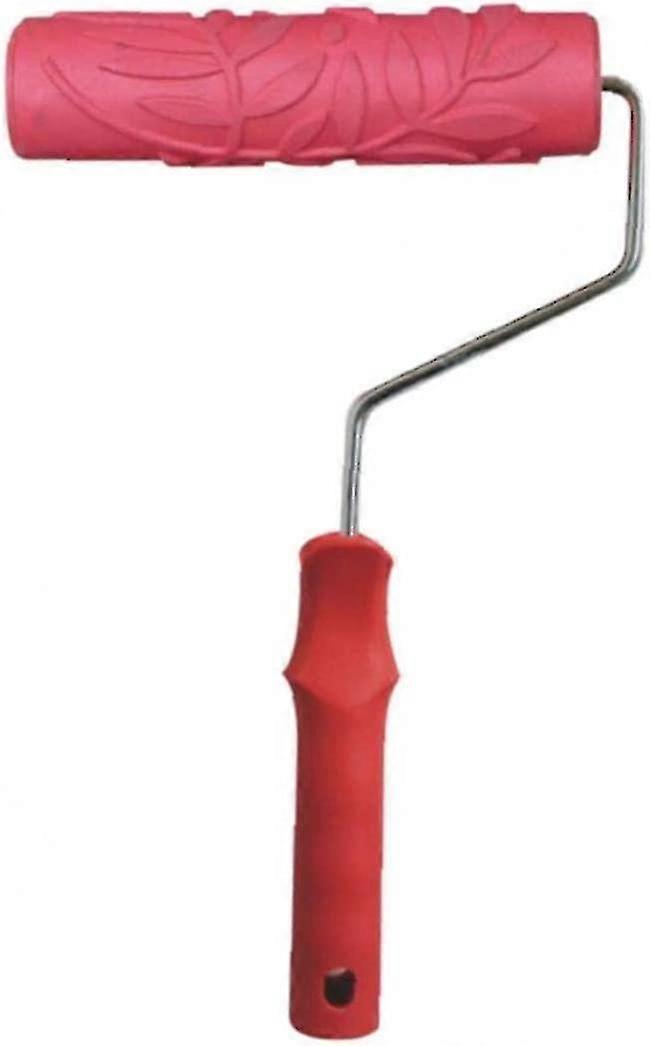 Pattern Paint Roller Painting Roller Embossed Paint Roller Decorative Rubber Roller Diy Wall Decoration Tool 7 Inch