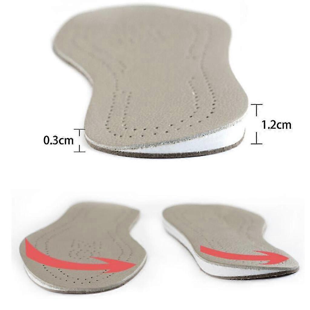 2x Correction Insole Made Of Cowhide For Legs Of Type O