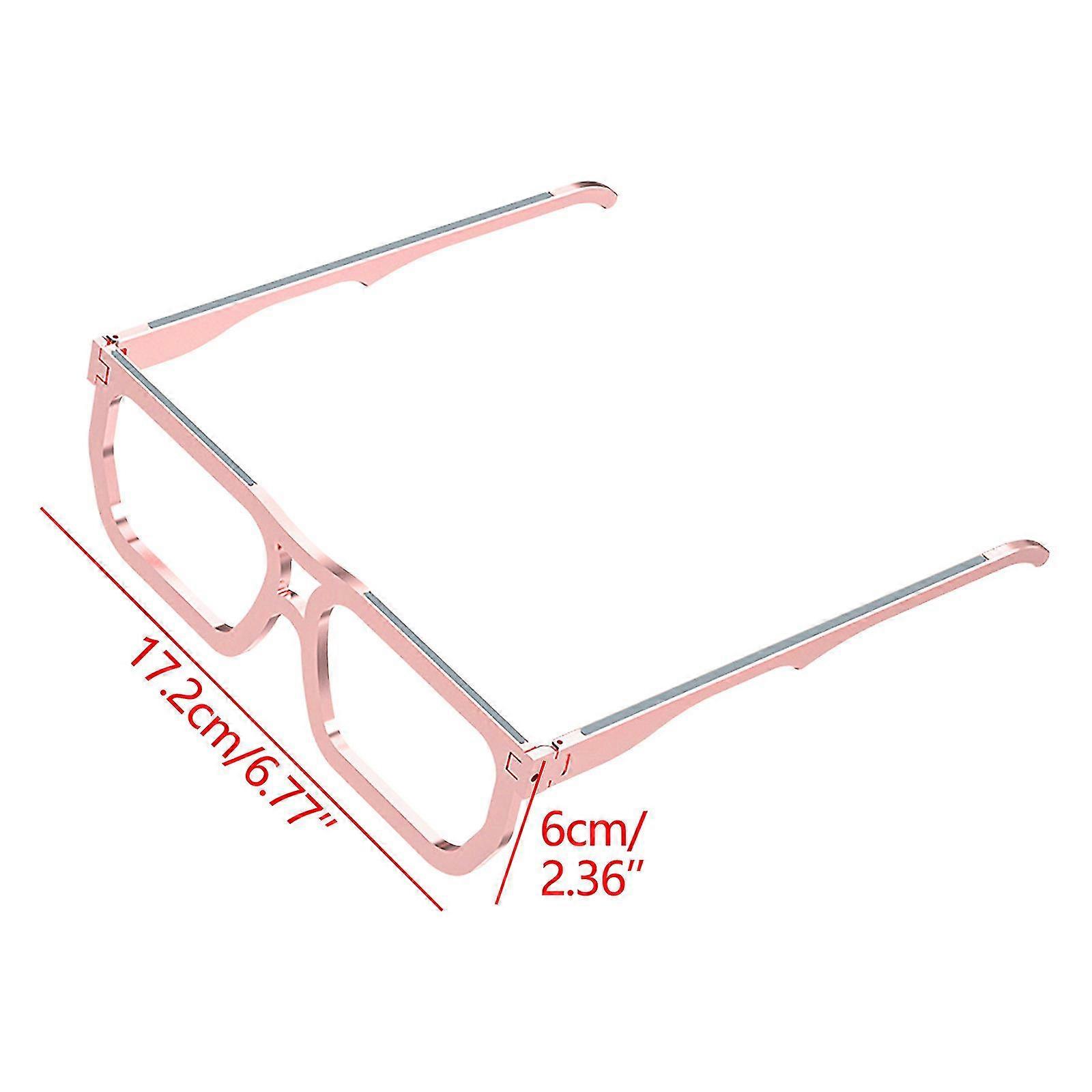 Glasses Creative Notebook Raised Heat Dissipation Bracket Aluminum Alloy Portable Folding Desktop Notebook Computer Stand