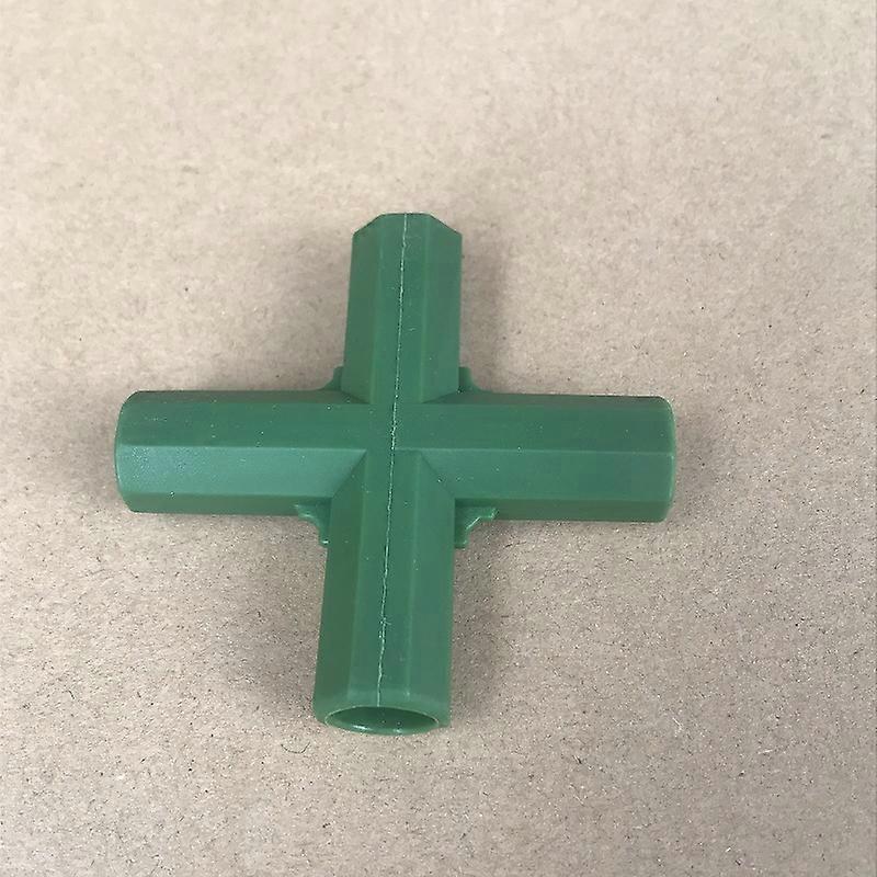 5PCS Fitting 11MM 3 Way Stable Support Heavy Duty Greenhouse Frame Building Connector Suitable for Gardening