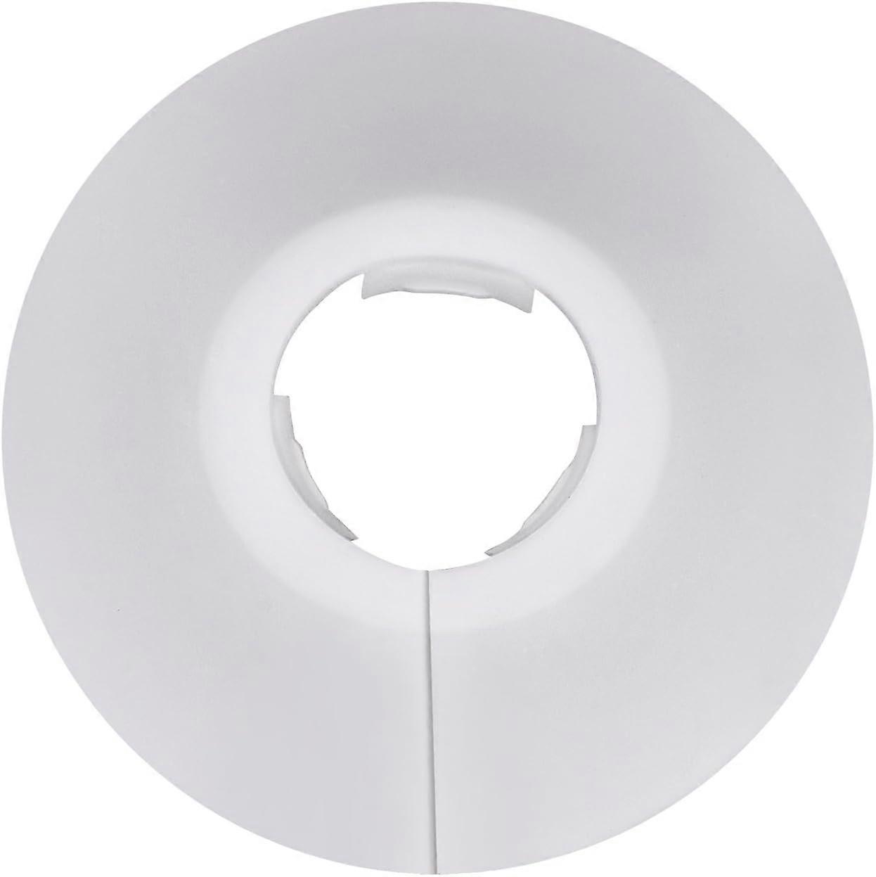 12 Pack Plastic Radiator Pipe Covers Pipe Collars for 15 mm Diameter Pipe (White)
