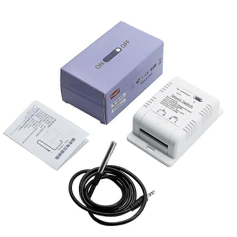 Tuya/Ewelink Smart Temperature Wifi Switch 16A 3000W Intelligent Monitoring Thermostat Compatible with Alexa Google Home