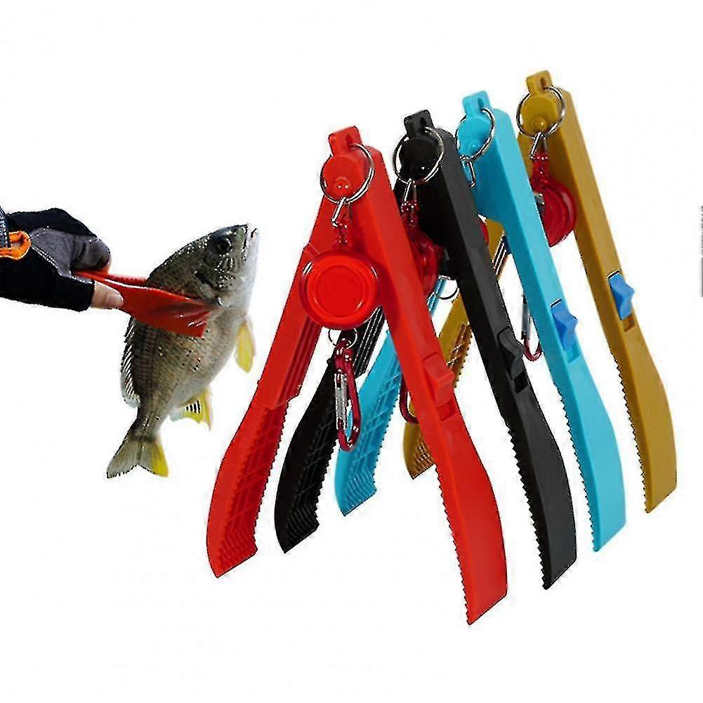 Fish Control Plier Portable Non-slip Abs Fish Clip Catcher Fishing Gear Supplies For Fisherman Comfortable To Handle Fish Clamp(red) Fgao