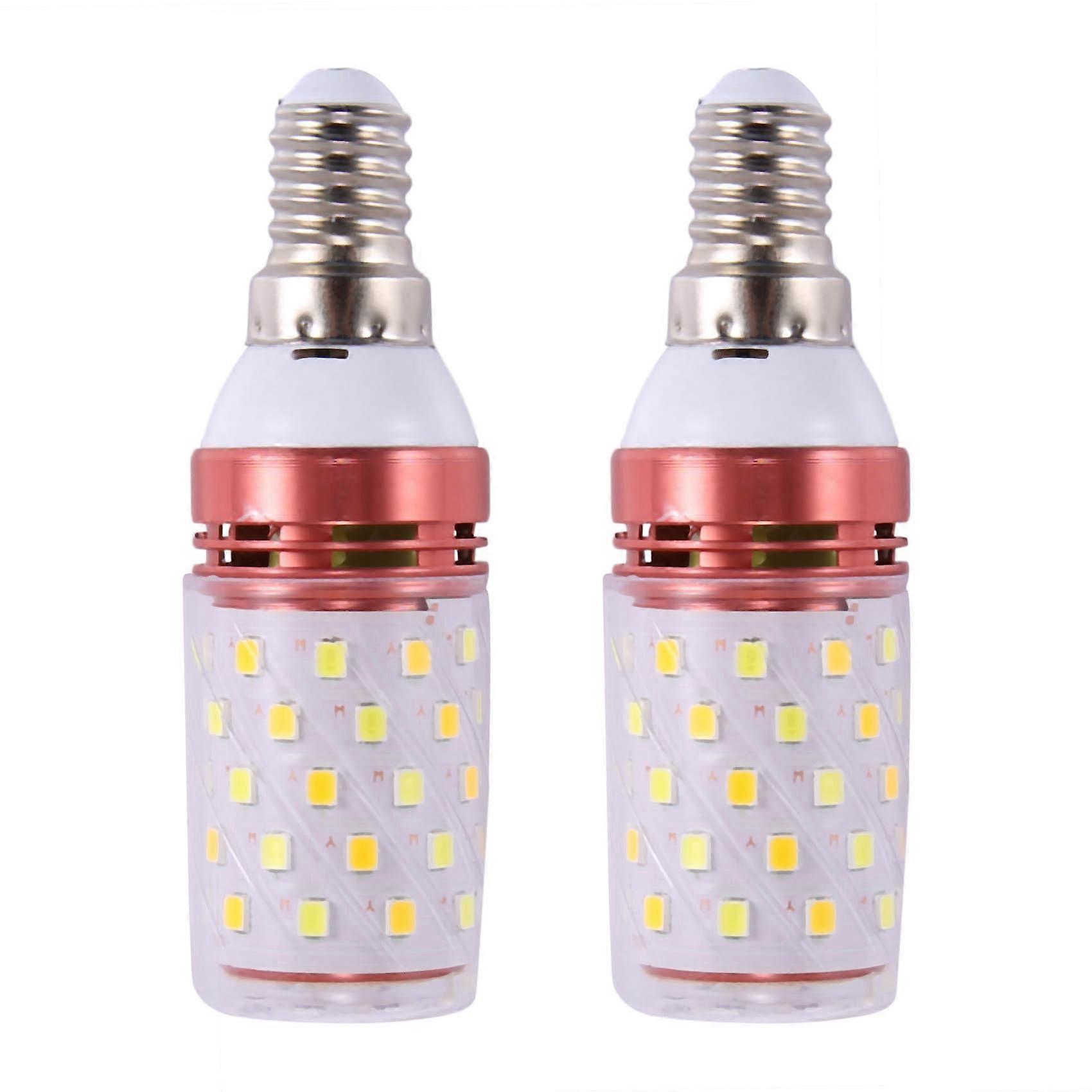 2X 3 Color Temperatures Integrated SMD LED Corn Lamp E14 AC85V - 265V Warm White 12W