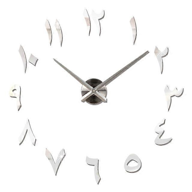 Creative wall clock acrylic diy wall clock wall clock mirror wall sticker wall sticker clock silver wall clock clock