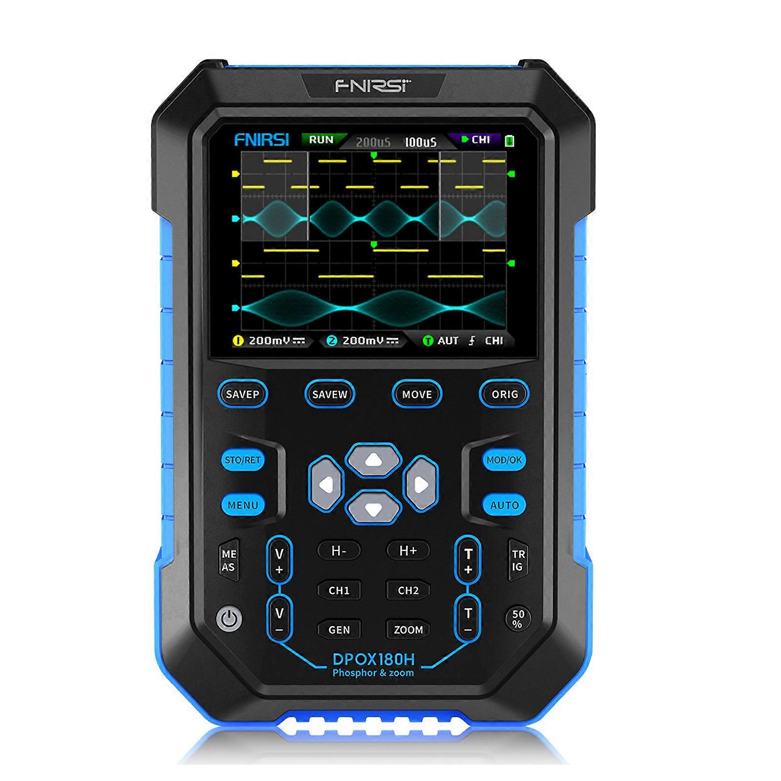 180MHz-3DB Handheld Dual Channel Digital Oscilloscope Signal Generator DPOX180H fL