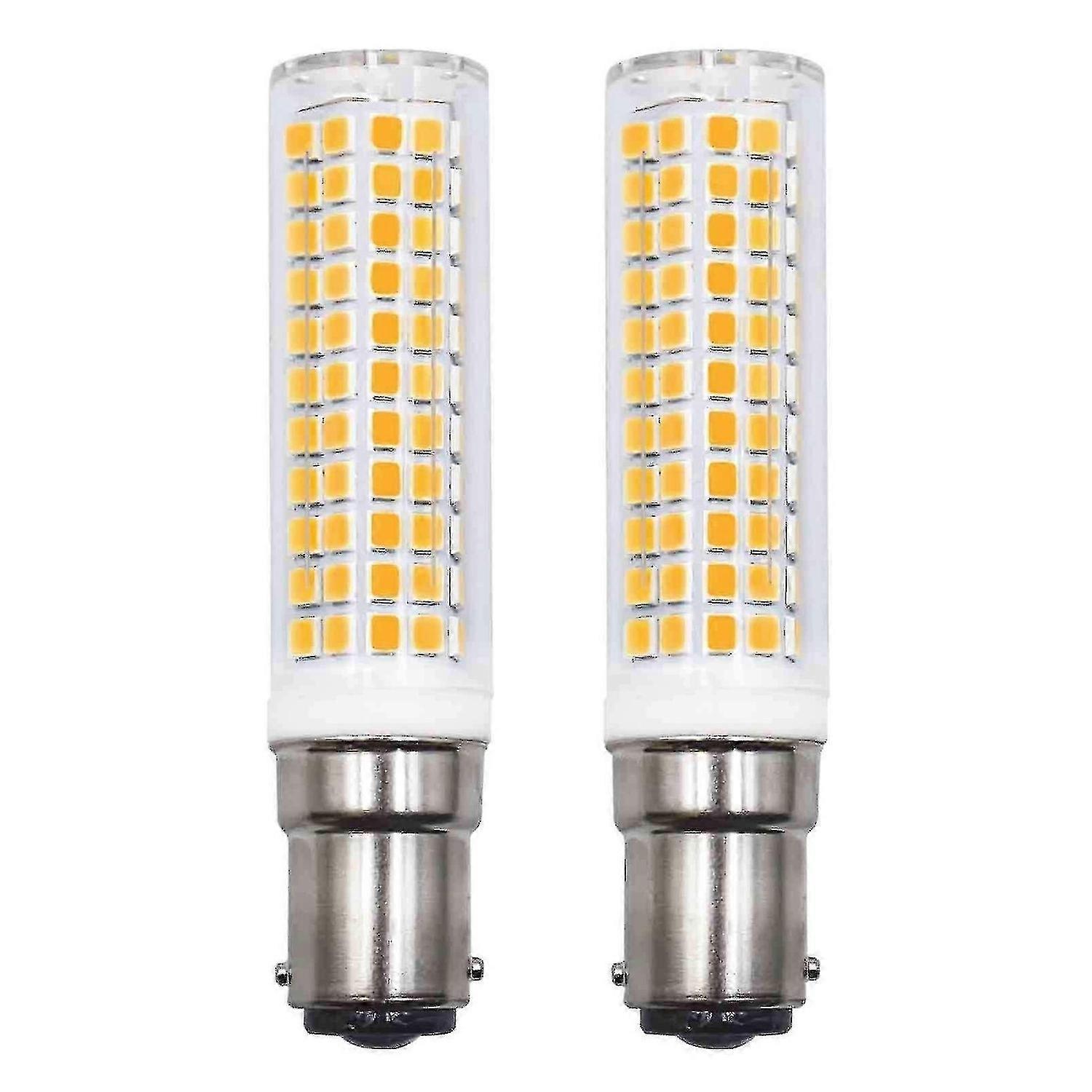 حزمة من 2 لمبات B15d LED تحل محل 75 واط 90 واط 80 واط أبيض دافئ 3000 كيلو 220 فولت 230 فولت 890 لومن 7 واط شمعدان حائط ل L