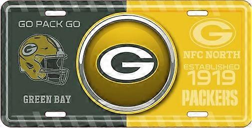 Green Bay Packers NFL Bullseye License Plate