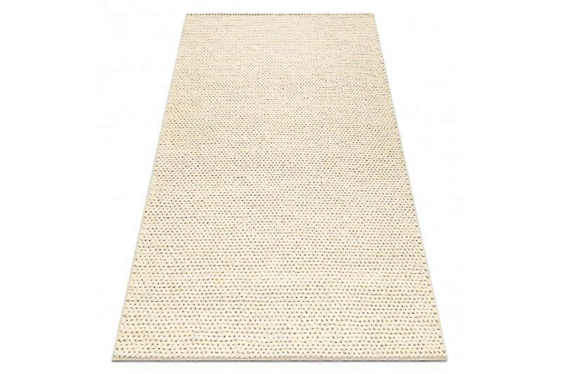 Wool carpet TAHAR 99004B cream - HAND-WOVEN loop, uniform