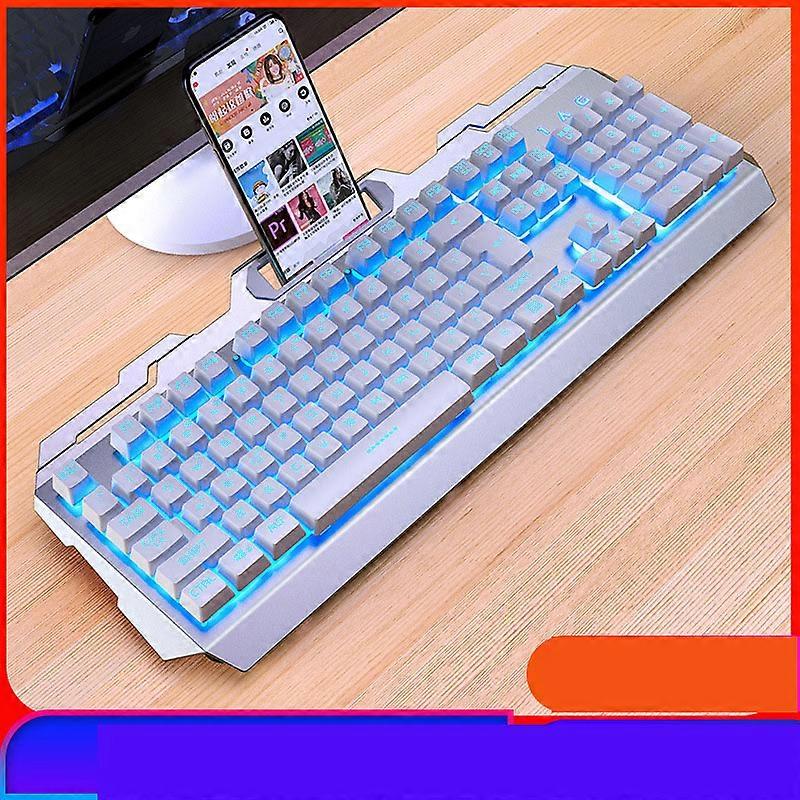 104 Keys Wired Gaming Keyboard and Mouse Combo RGB Backlit Gaming Keyboard