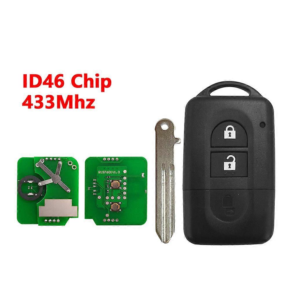 XNRKEY 3B Smart Remote Car Key ID46/4D60 Chip 433Mhz for Nissan Juke Navara Micra Xtrail Qashqai Duke P/N: 285E34X00A/285E3EB30A