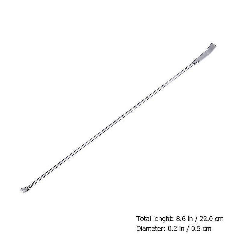 6pcs Stainless Steel Spoons Micro Laboratory Spoons Reagent Sampling Spoons