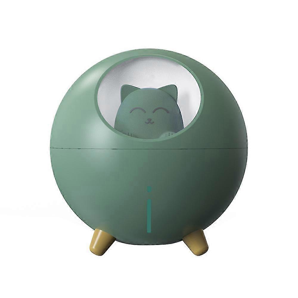 Portable Mini Planet Cat Silent Humidifier-green