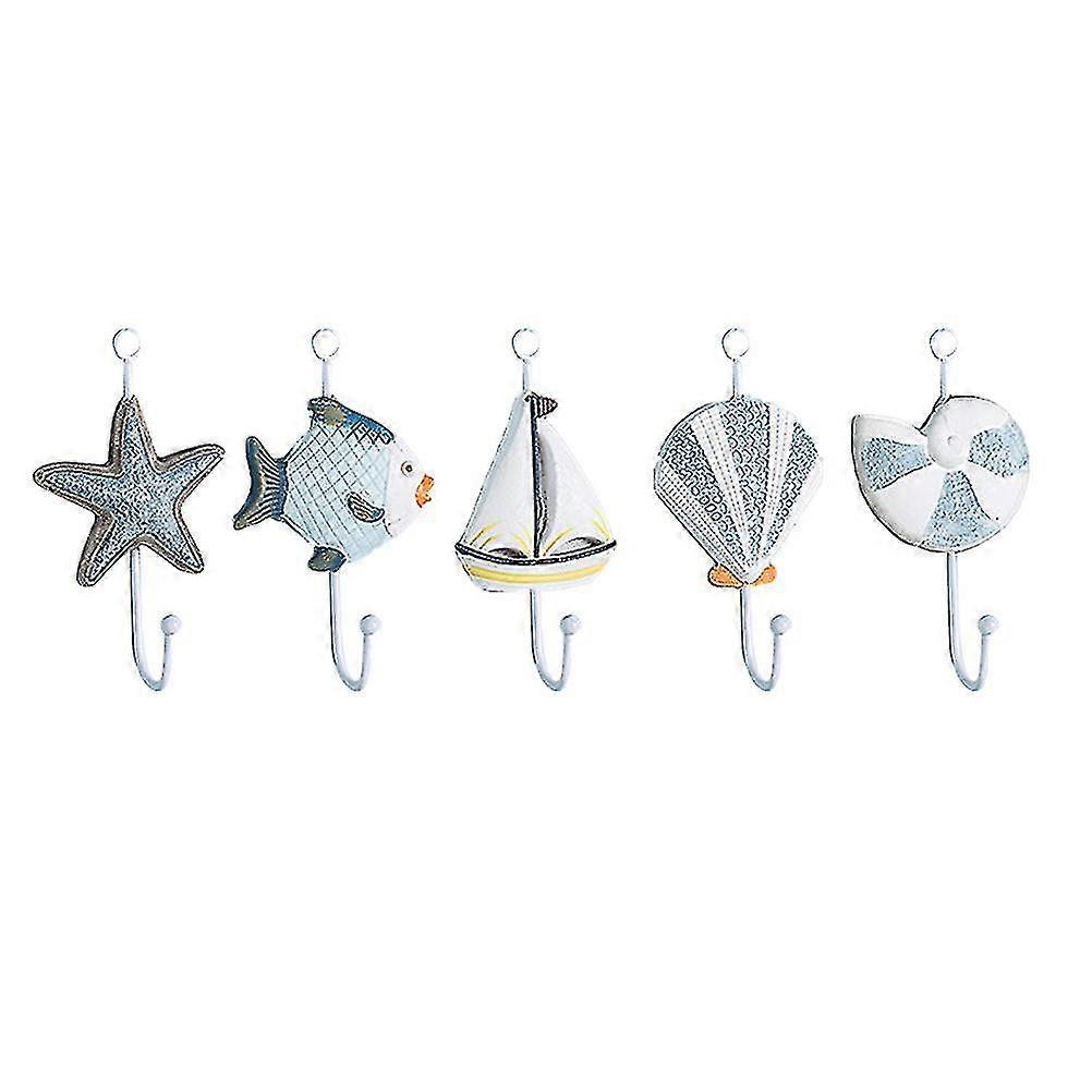 5pcs Home Hook Metal Hook Wall Mount