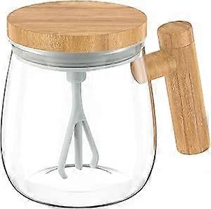 كوب قهوة ذاتي التحريك ، كوب خلط كهربائي عالي السرعة 7000 دورة في الدقيقة مع مقبض ، كوب محمول ذاتي التحريك محرك أوتوماتيكي مع غطاء للمطبخ المنزلي C