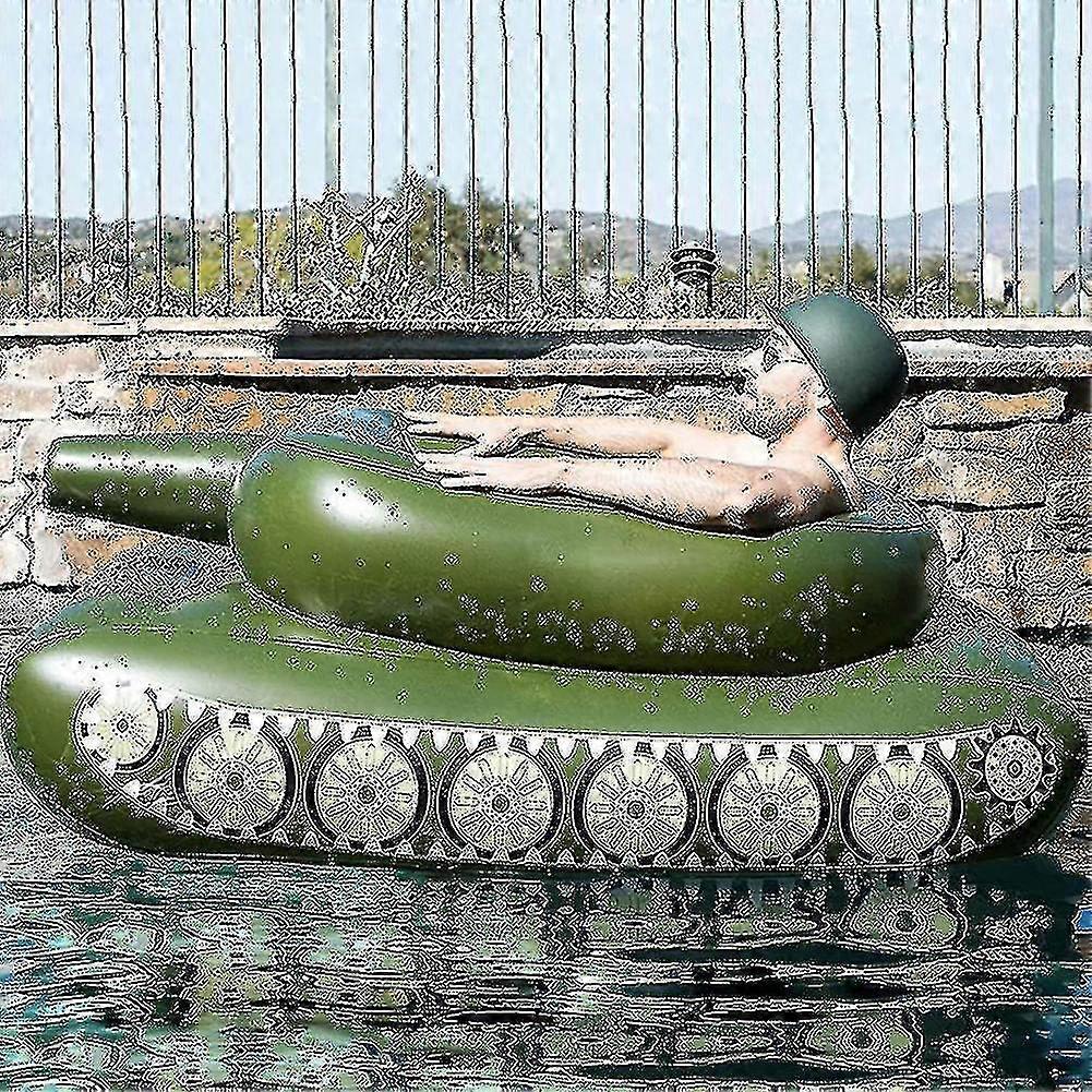 Inflatable Tank Swimming Pool Float - Water Spray Game Toy