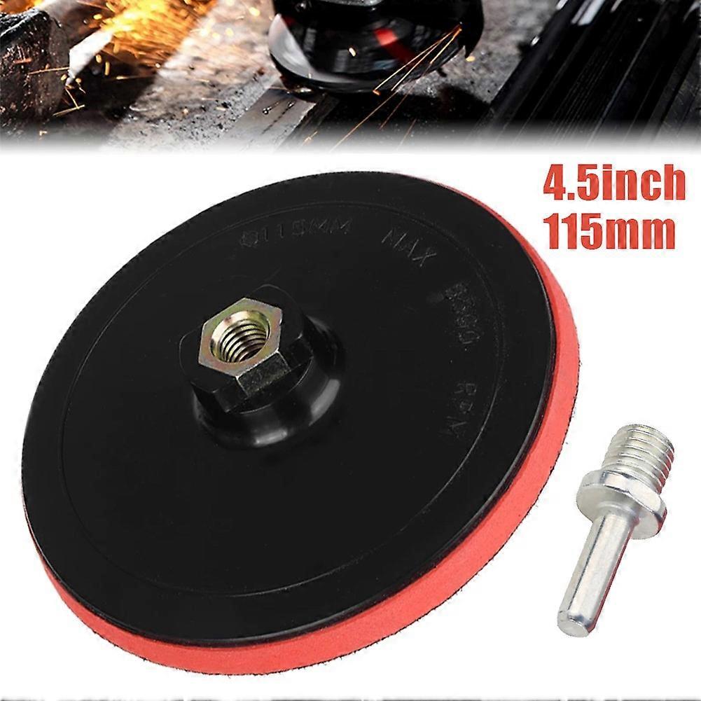 115mm4.5\\'\\' Backing Pad M14 Angle Grinder Hook And Loop Pad With Drill Attachment For Angle Grinders And Sander
