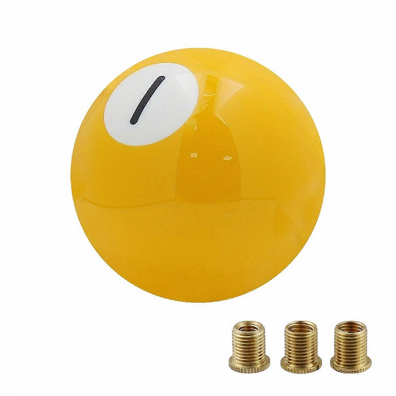 Billiard Shift Knob No. 1-15 Gear Stick Round Ball Shifter Knobs Handle Shifting Lever Transmission Fit Most Manual Automatic Cars Trucks SUV Vehicles