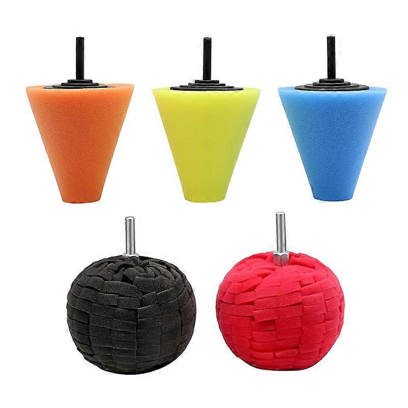 5 in 1 3 inch Car Polishing Disc Set