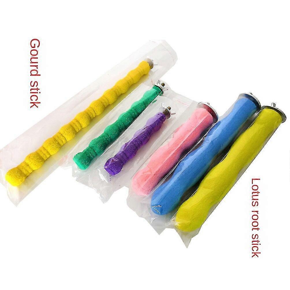 Safe Non-toxic Bird Toys Bird Grinding Claw Stick Parrot Molar Rod Frosted Stand Bar