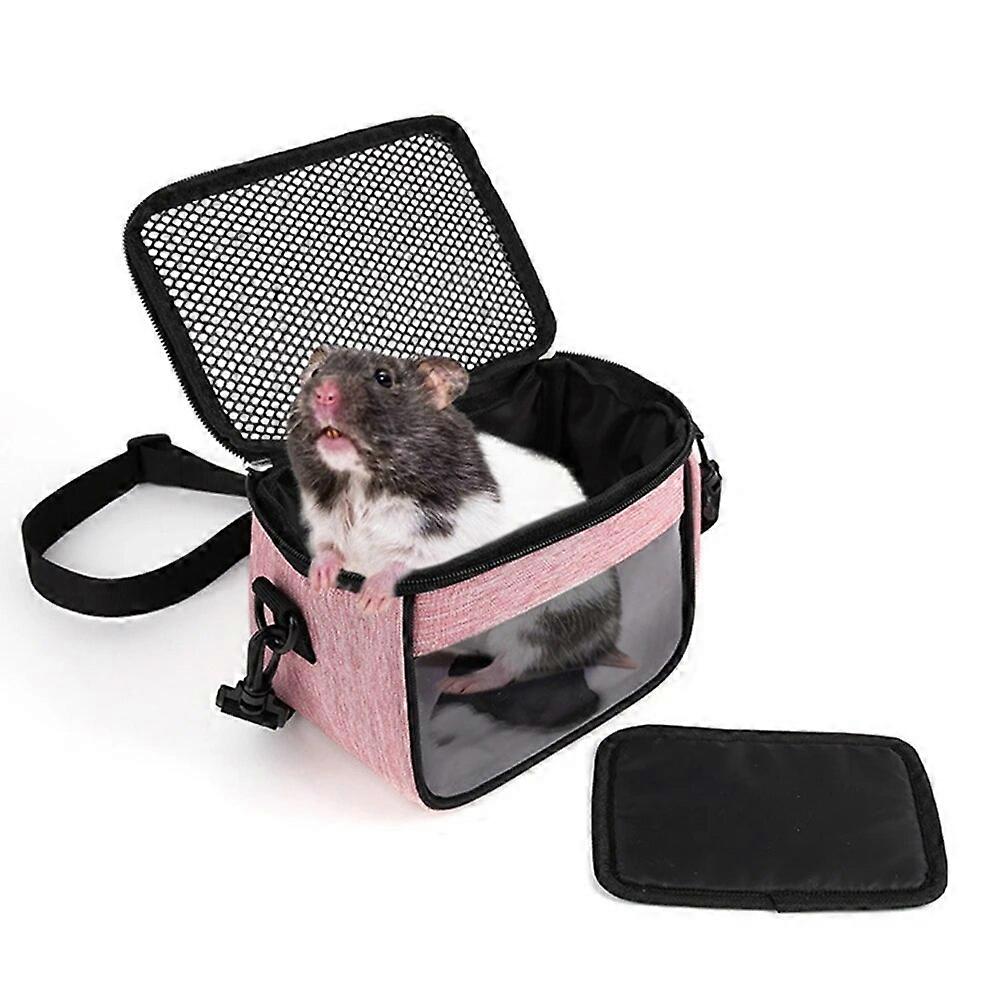 Pet Hamster Carrier Lightweight Parrot Cage Portable Rabbit Backpack Lizard Bag Hamster Nest for Small Animals Pet Accessory Pet Carriers