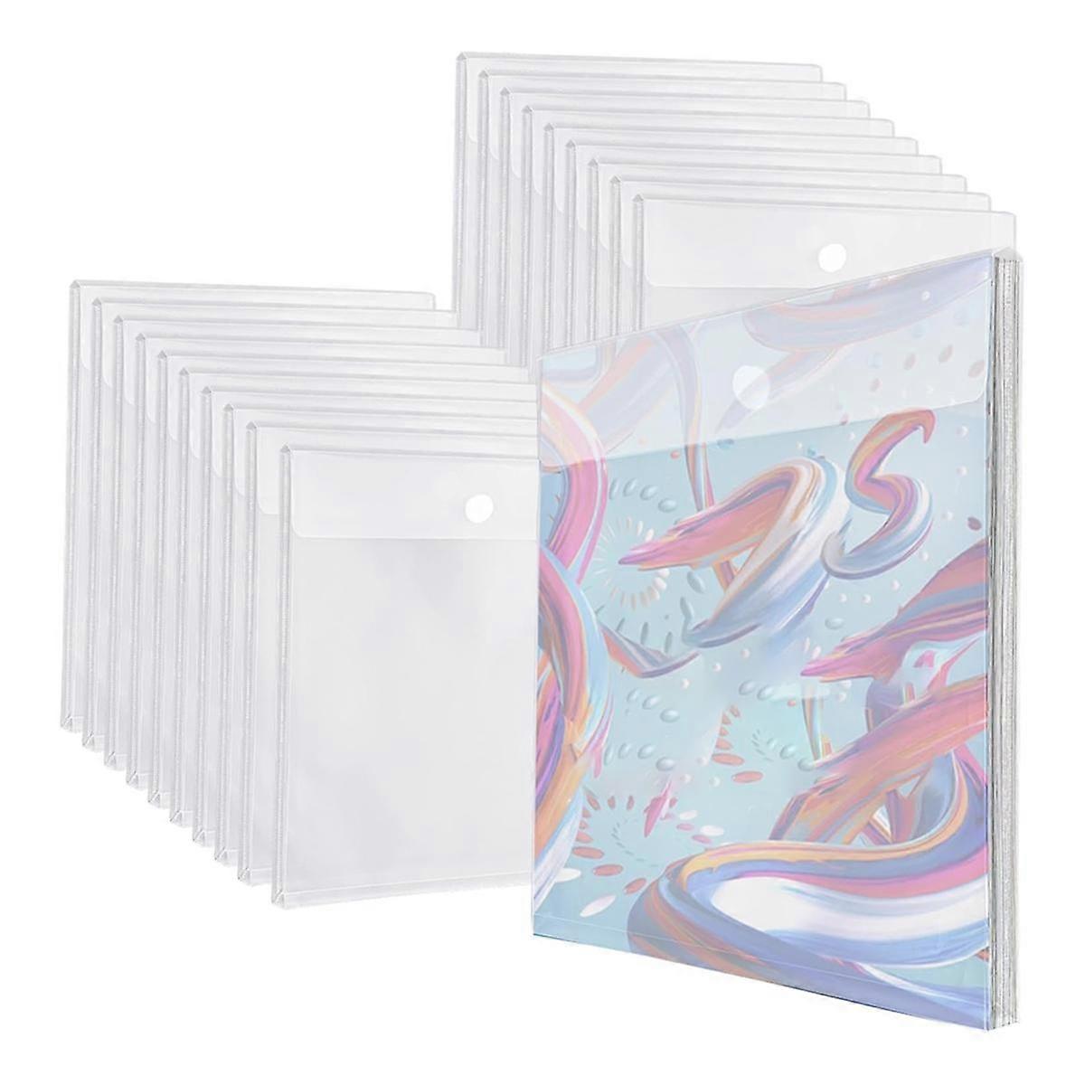 30 Pieces 12x12 Inch Scrapbook Paper Storage Organizer Holder Craft Paper Storage for Holding Scrapbook Paper, Vinyl