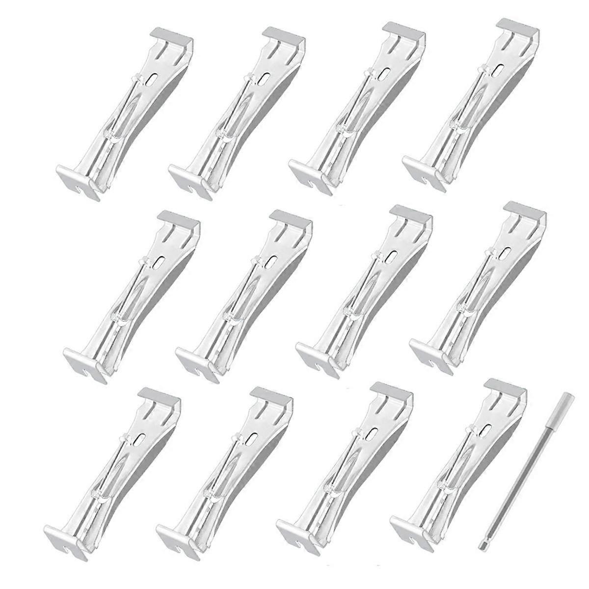 Gutter Hangers 5 Inch,Gutter Clips Hidden Gutter Hangers with A Rust Resistant Screw with 6 Inch Drill Bit