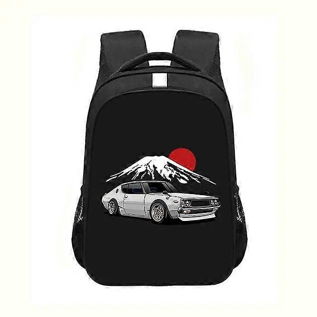 יפן JDM מכונית מירוץ הדפס תרמיל מנוע מנוע טורבו נשים גברים תרמיל ילדים תיקי בית ספר לנוער תרמיל נסיעות תיק תרמילים
