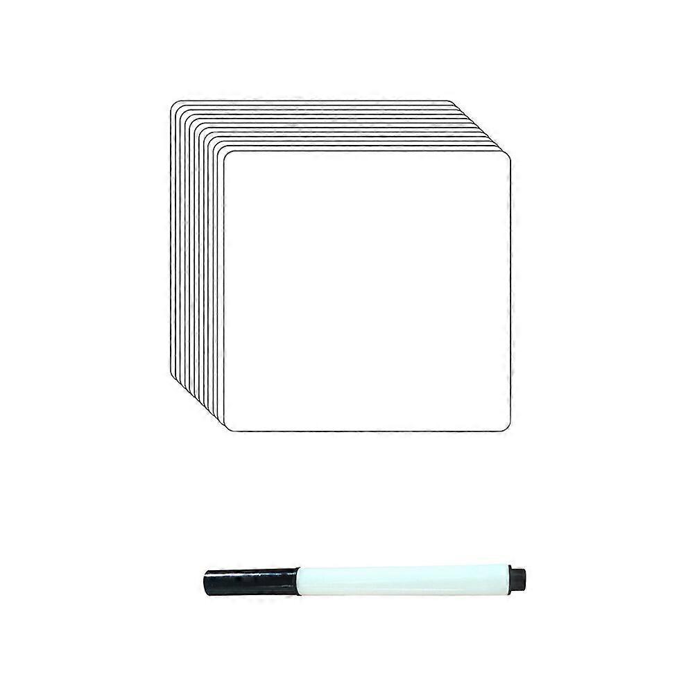 12Pcs Whiteboard Stickers DIY Removable Label Dry Erase Sticky Notes with A Pen