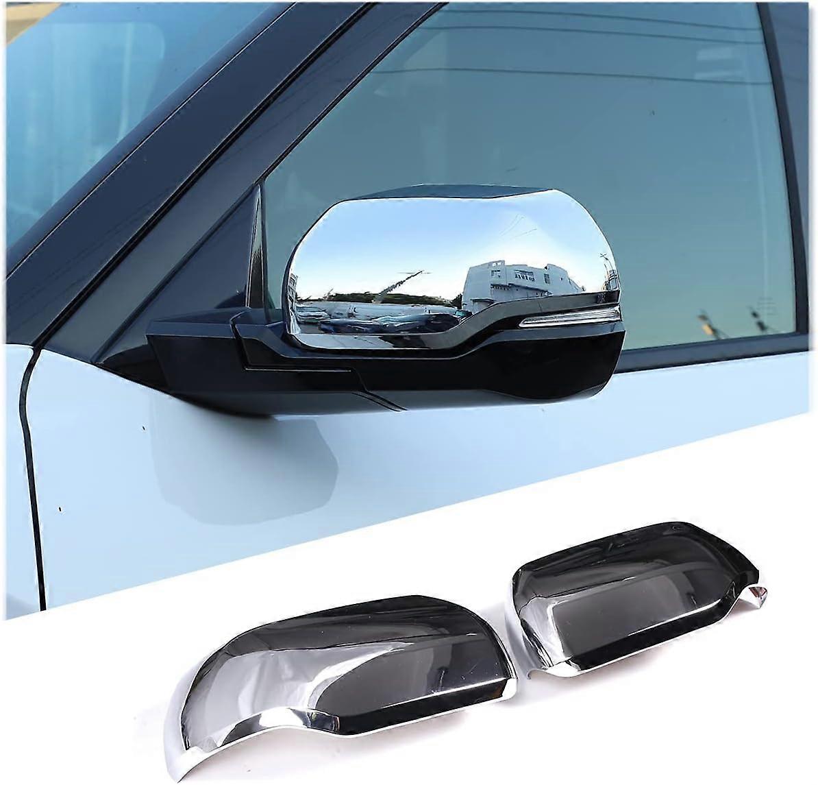 ABS Car Side Rearview Mirror Cover Trim for Toyot@ Tundr@ for Toyot@ Sequoia 2022 2023 Side Wing Mirror Cap Parts (Matt Black)