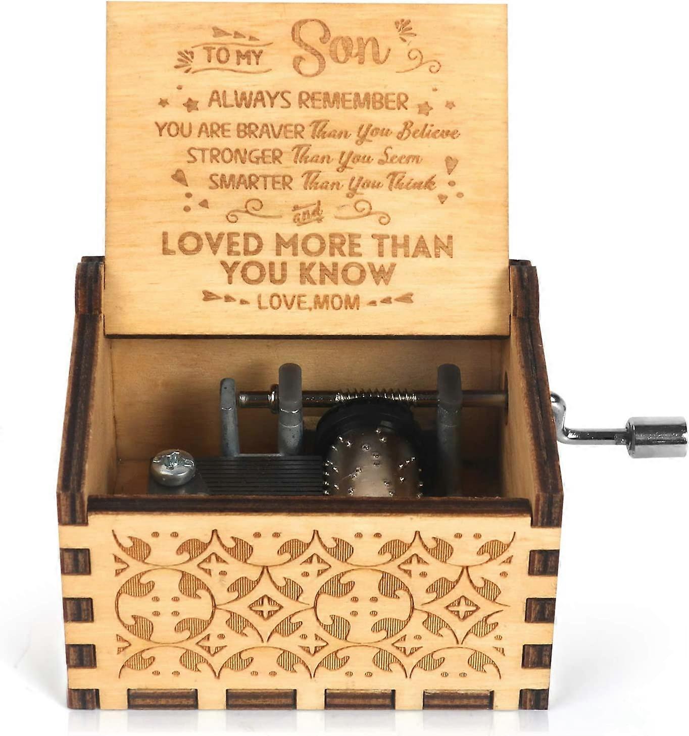 URマイサンシャインオルゴールハンドクランク刻印オルゴールアンティークヴィンテージママから息子へのパーソナライズ可能なギフト