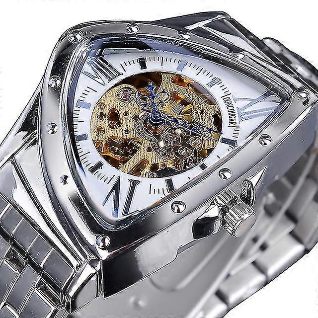Triangle Skeleton Dial Automatic Watch