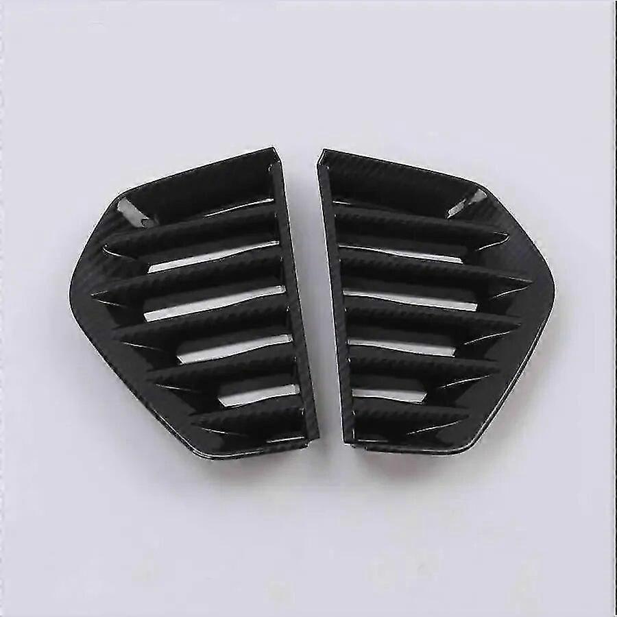 For Cadillac Xt4 2018 2019 Front Fog Lamp Trim Frame Carbon Fibre 2pcs