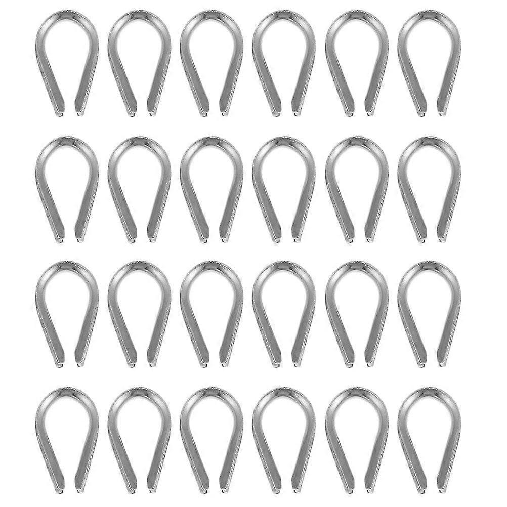 30pcs Rope Thimbles 304 Stainless Steel Thimbles Wire Rope Rigging Thimbles Triangular Rings