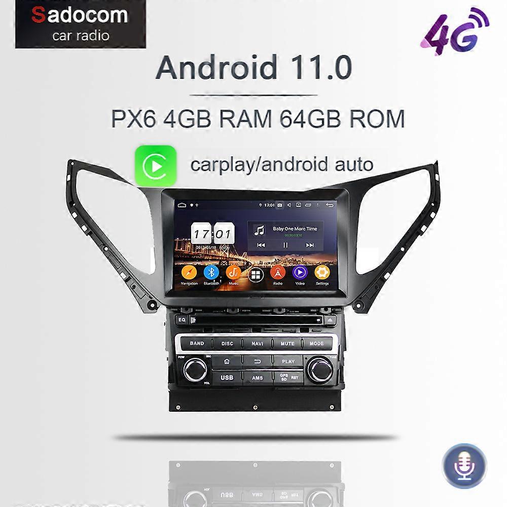 DSP 8" Android 11.0 4GB RAM 8 Core 64GB ROM GPS For HYUNDAI AZERA Grandeur HG I55 2011+ car radio  Car DVD Player autoradio