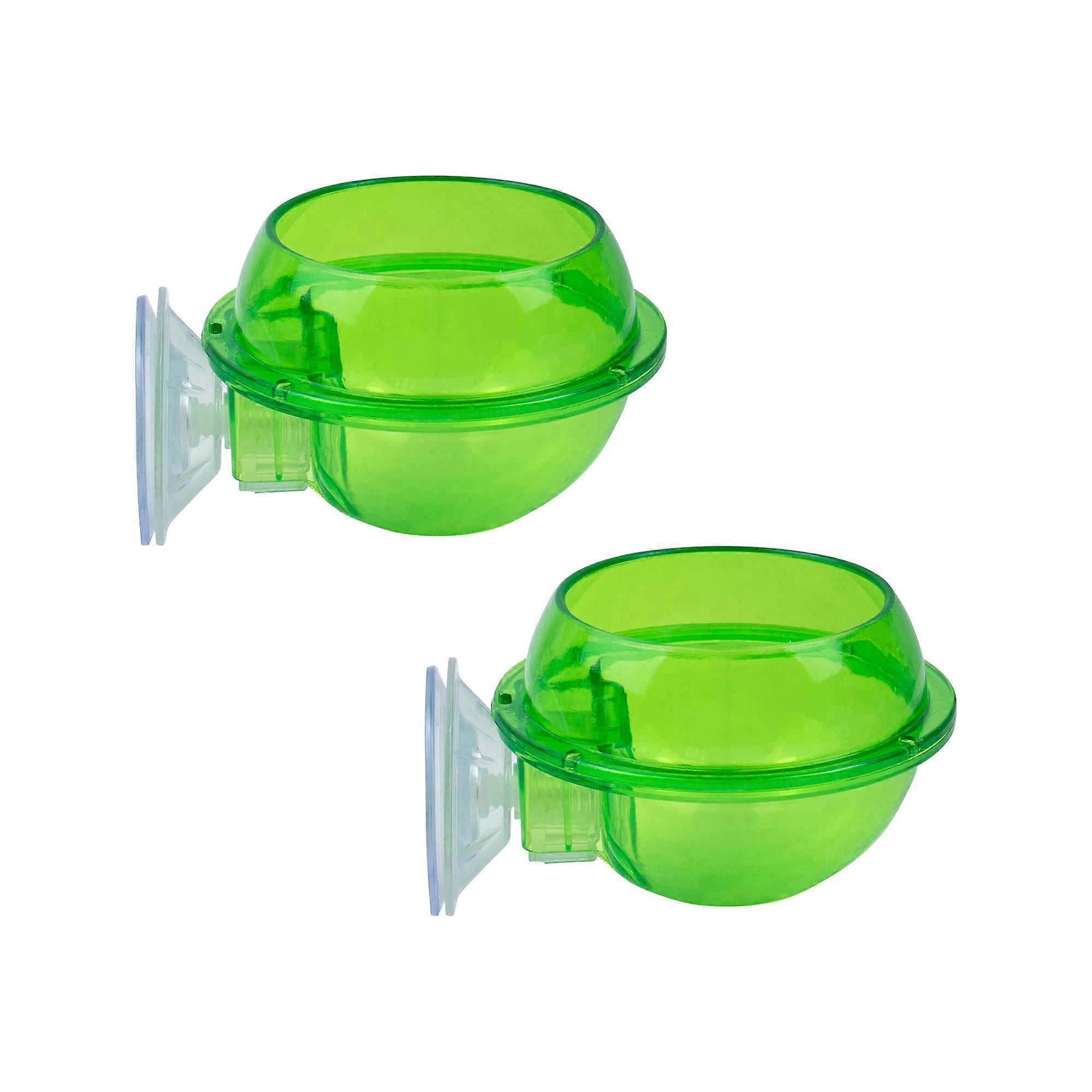 Pet Feeder with Suction Cup for Lizard Chameleon 2 Pack