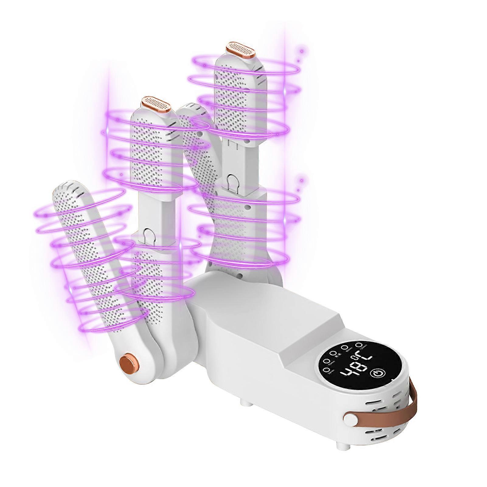 Shoe Dryer Touch Screen Portable Intelligent Temperature Control Automatic Timed Dehumidification Shoe Dryer with Dual V Rack