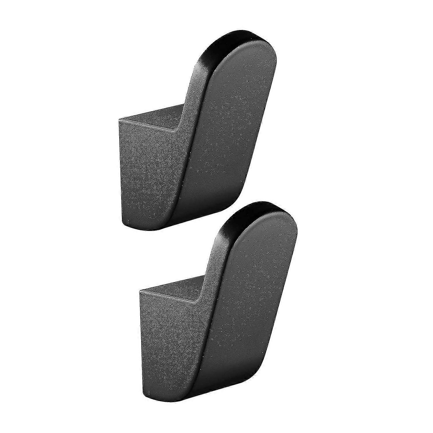 2pcs Bathroom Towel Hook, Kitchen Clothes Hook, Hotel, Black