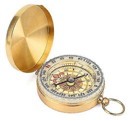 Waterproof Compass Flip-open With Luminous Numbers For Camping Hiking