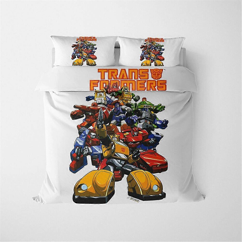 v3144 Bed Sheets Transformers     Super  Bed  Doona Duvet Cover Set Bed Sheets IU3144