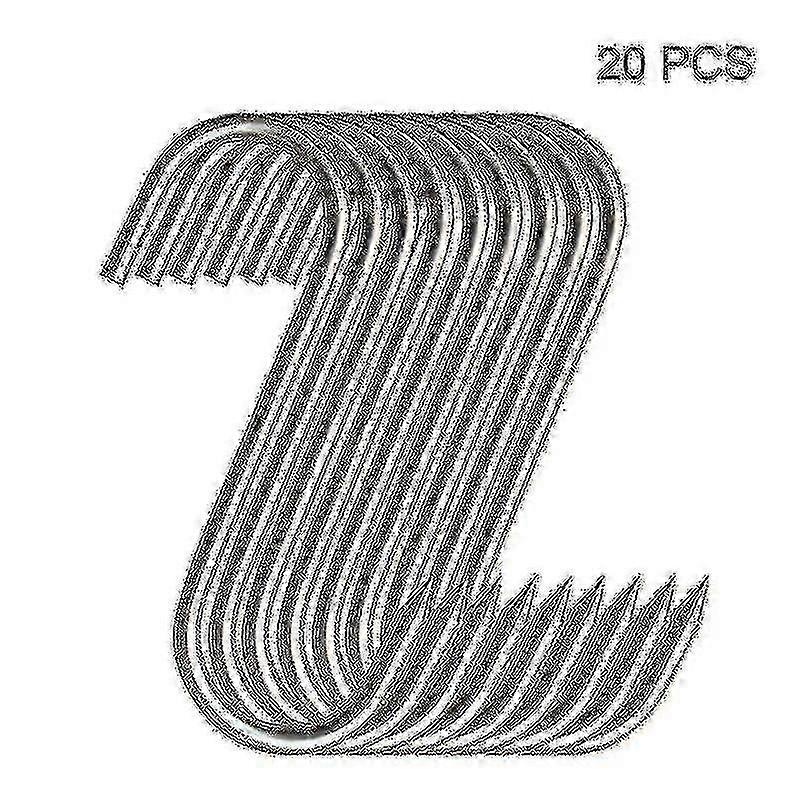 20pcs Stainless Steel Hooks With Sharp Tip For Butcher Shop For Kitchen Hot And Cold Smoking Practical Hook  Edition