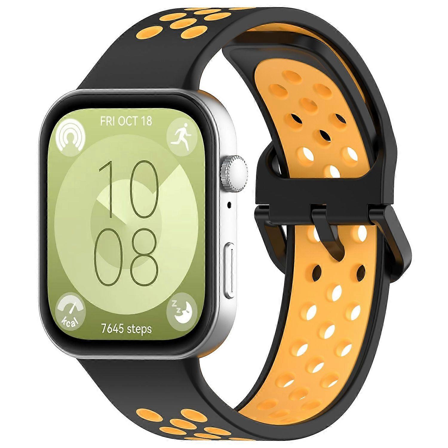 For Huawei Watch Fit 4 / 4 Pro / 3 Two Color Silicone Sport Arm Band