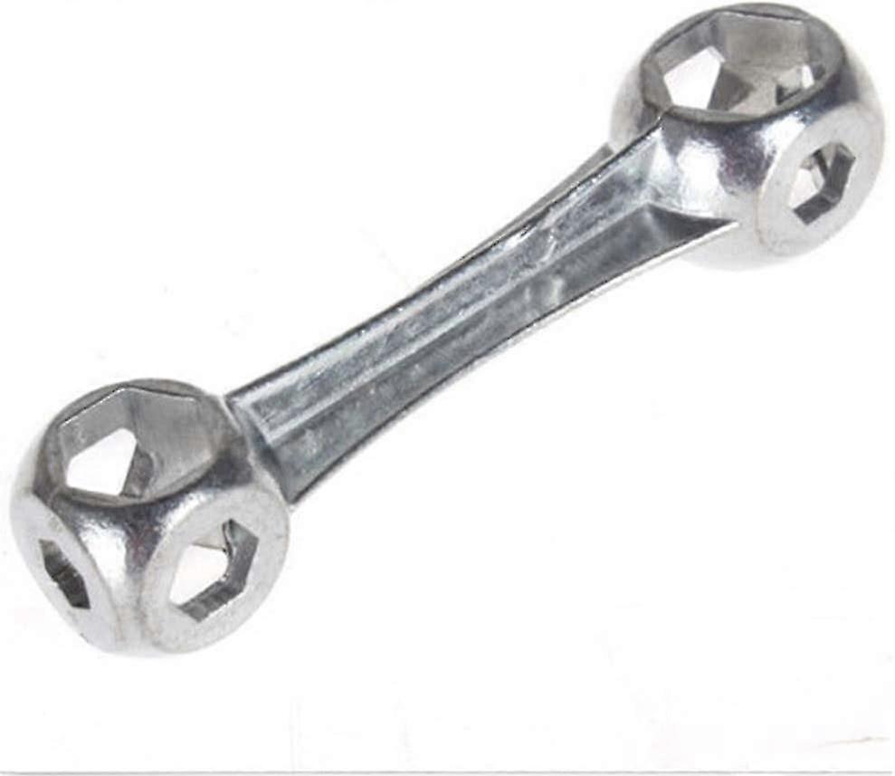 Spanner Dumbbell Type Bike Spanner Bicycle Repair Tool 6mm - 15mm Silver1pcs