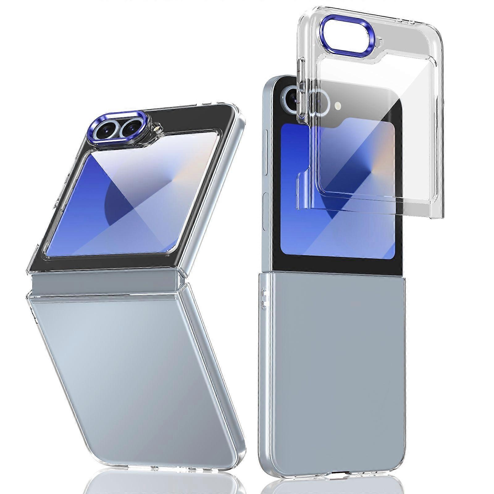 lce Folding Clear PC Case For Samsung Galaxy Z Flip5