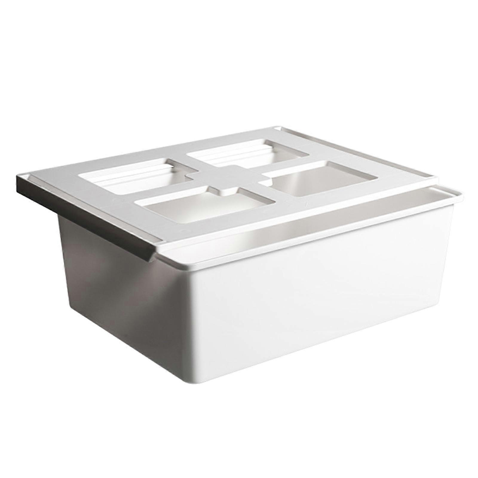 Self Adhesive Under Desk Drawer Storage Box Hidden Organizer Holder for Socks