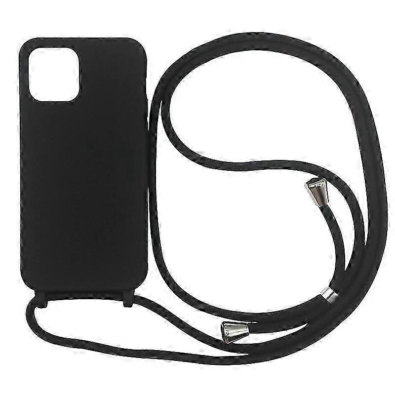 Iphone 14 Solid Color Lanyard Drop-proof Phone Case