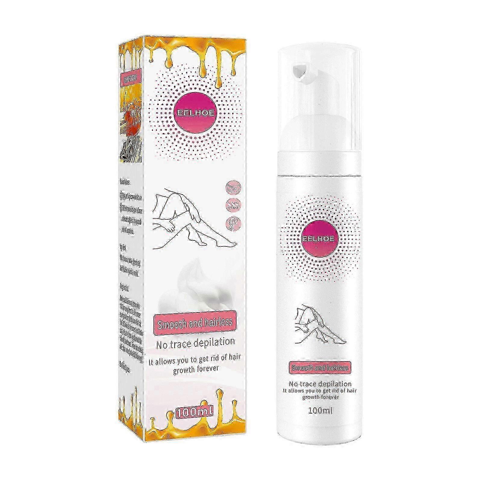 Cremă de îndepărtare a părului cu lapte de miere Spray de îndepărtare a părului de la subraț coapsă 100M